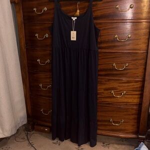 Nic and Zoe Deep Blue tiered Maxi Dress